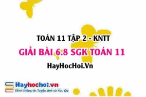Bài 6.8 SGK Toán 11 Tập 2 Kết nối tri thức